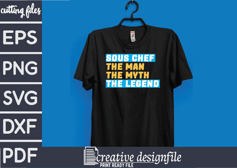 sous chef the man myth legend SVG farhad farhad 
