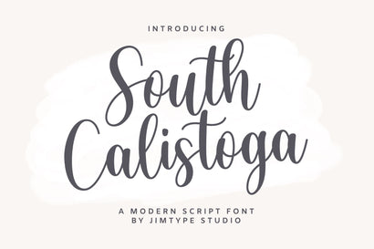 South Calistoga Font Jimtype Studio 
