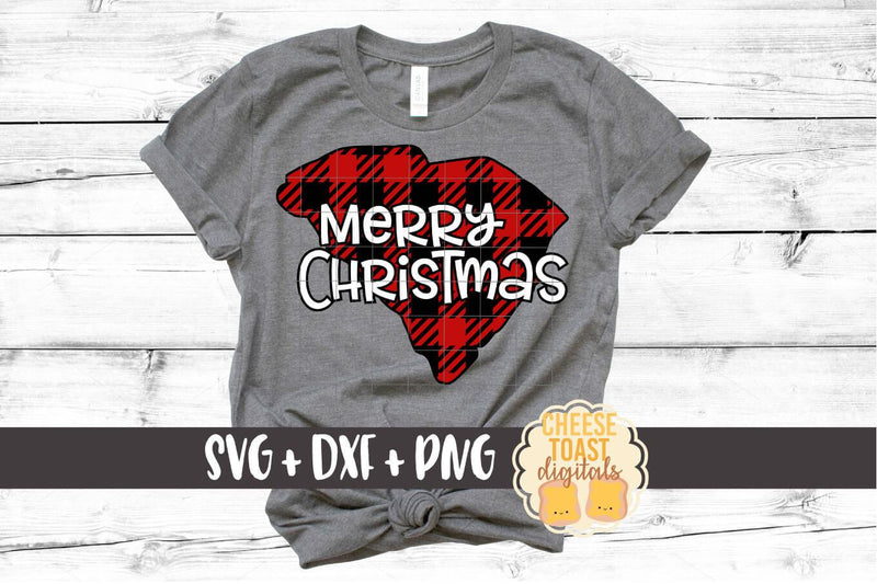 South Carolina - Buffalo Plaid State - SVG PNG DXF Cut Files SVG Cheese Toast Digitals 