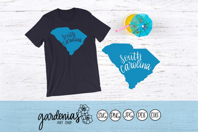 South Carolina Decal SVG Gardenias Art Shop 