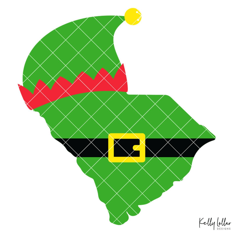 South Carolina Elf State SVG Kelly Lollar Designs 