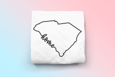 South Carolina Home State Outline Embroidery Embroidery/Applique DESIGNS Designed by Geeks 