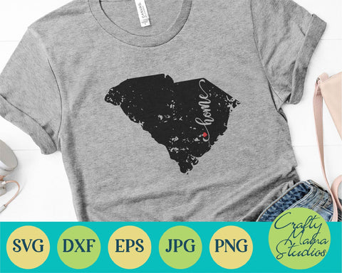 South Carolina Home SVG Crafty Mama Studios 