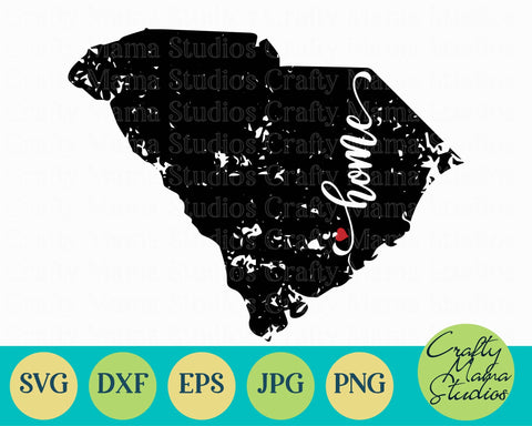 South Carolina Home SVG Crafty Mama Studios 