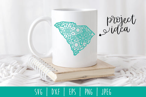South Carolina Mandala Zentangle SVG SavoringSurprises 