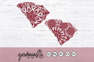 South Carolina Mandalas SVG Gardenias Art Shop 