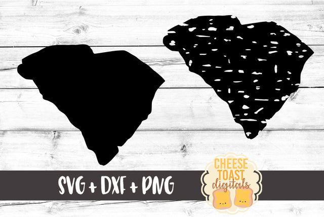 South Carolina - Solid & Grunge SVG Cheese Toast Digitals 