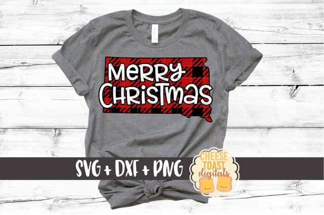 South Dakota - Buffalo Plaid State - SVG PNG DXF Cut Files SVG Cheese Toast Digitals 