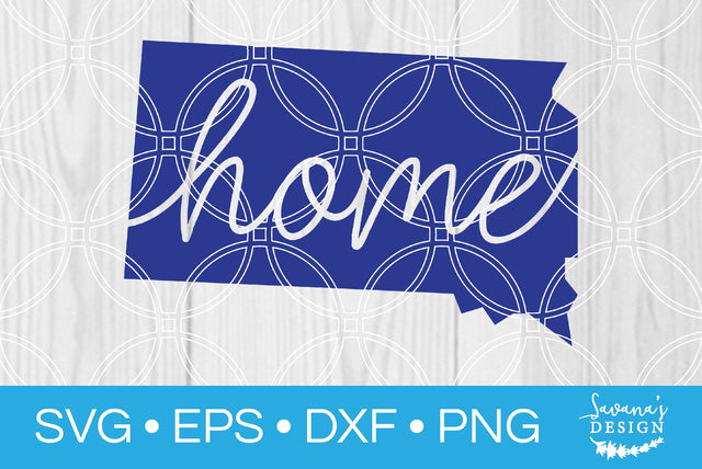 South Dakota State with Home SVG SavanasDesign 
