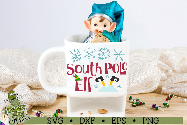 South Pole Elf Christmas SVG Cut File SVG Crunchy Pickle 