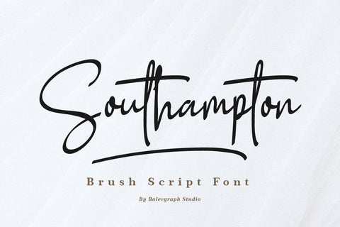 Southampton Script Font Font Balevgraph Studio 