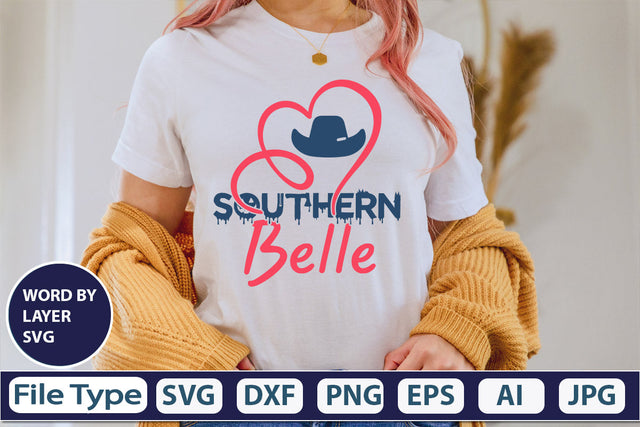 Southern Belle SVG Cut File SVG DesignPlante 503 
