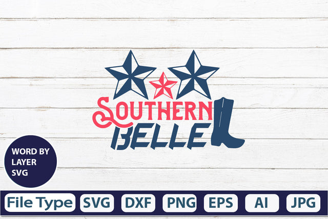 Southern Belle SVG Cut File SVG DesignPlante 503 