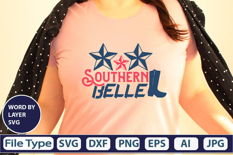 Southern Belle SVG Cut File SVG DesignPlante 503 