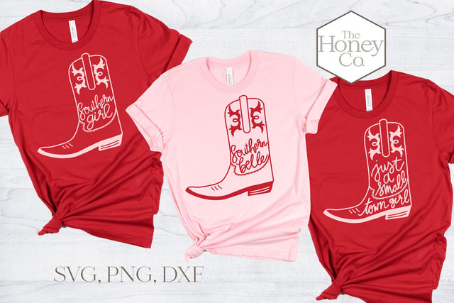 Southern Girl Cowboy Boot SVG Country Girl Cut File SVG The Honey Company 