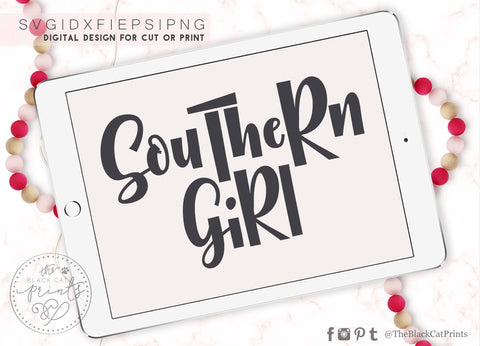 Southern girl & Southern Mama Matching SVG designs SVG TheBlackCatPrints