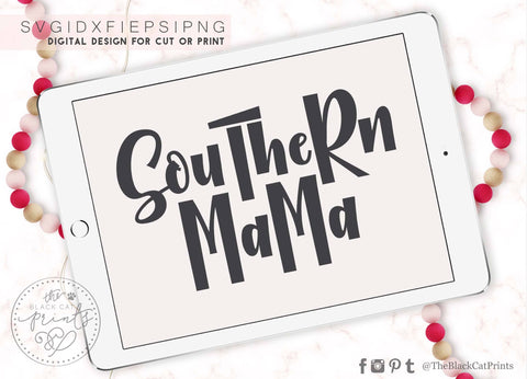 Southern girl & Southern Mama Matching SVG designs SVG TheBlackCatPrints