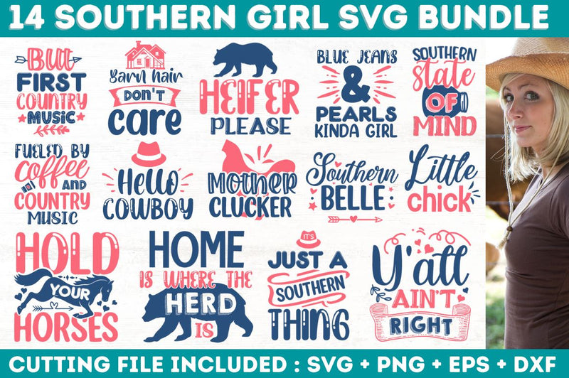 Southern Girl SVG Bundle - So Fontsy