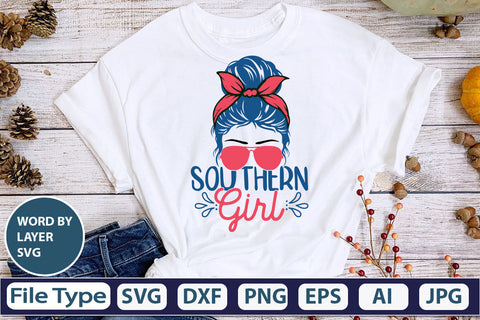 Southern Girl SVG Cut File SVG DesignPlante 503 