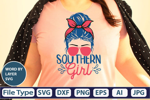 Southern Girl SVG Cut File SVG DesignPlante 503 