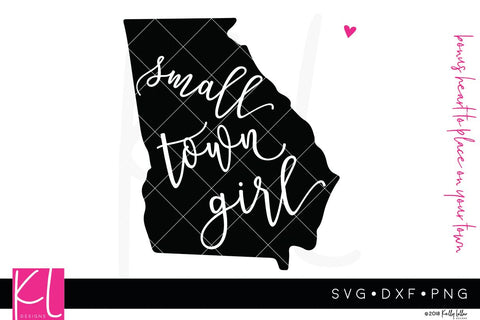 Southern Love Small Town Girl State Bundle SVG Kelly Lollar Designs 