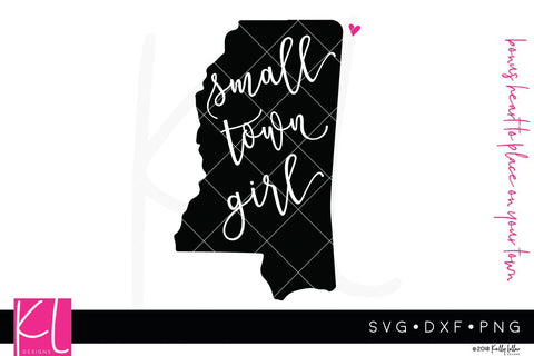 Southern Love Small Town Girl State Bundle SVG Kelly Lollar Designs 