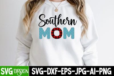 Southern Mom Sublimation Design, Southern Mom SVG Cut File, Southern Mom Sublimation Design Quotes Sublimation BlackCatsMedia 