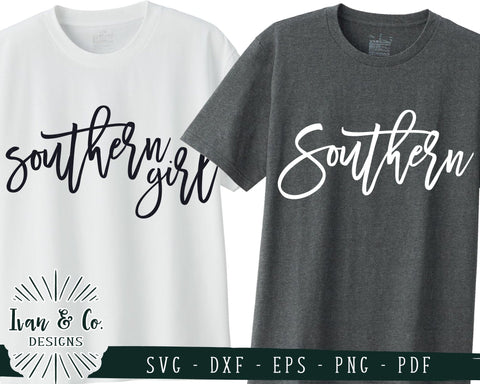 Southern & Southern Girl SVG Files, Southern Life Svg, Farm Girl, Farmhouse, Commercial Use, Cricut, Silhouette, Digital Cut Files, DXF PNG (1363808952) SVG Ivan & Co. Designs 