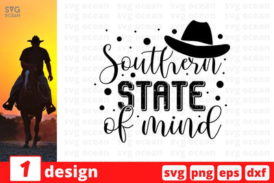 Southern state of mind SVG Cut File SVG SvgOcean 