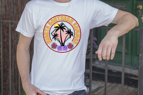 Southern Summer Nights Sublimation SVGArt 