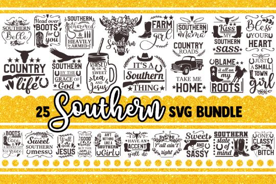 Southern SVG Bundle, sassy svg, funny svg, svg designs, mom svg, girl boss svg, sarcastic svg, farmhouse svg, farm svg, christian svg design SVG James 