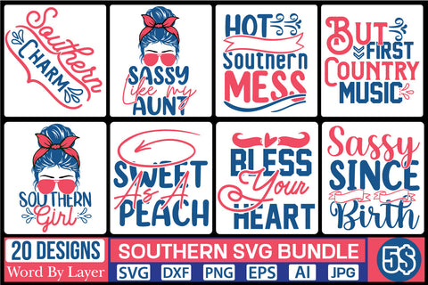 Southern Svg Bundle SVG Cut File SVG DesignPlante 503 