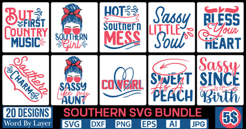 Southern Svg Bundle SVG Cut File SVG DesignPlante 503 