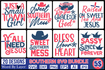 Southern Svg Bundle SVG DesignPlante 503 