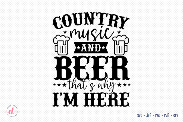 Southern SVG | Country Music And Beer | Country Girl SVG SVG CraftLabSVG 