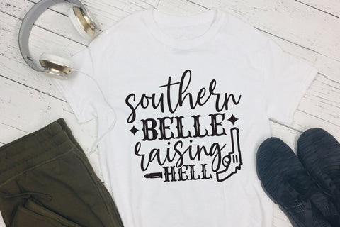 Southern SVG, Southern Belle Raising Hell, Country Girl SVG SVG CraftLabSVG 