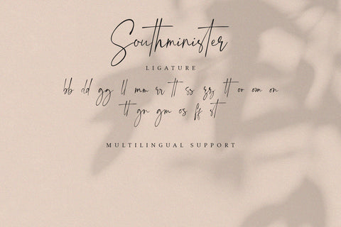 Southminister - Handwritten Script Font - So Fontsy