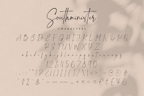 Southminister - Handwritten Script Font Font Alpaprana Studio 