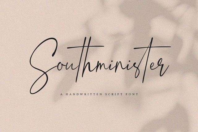 Southminister - Handwritten Script Font Font Alpaprana Studio 