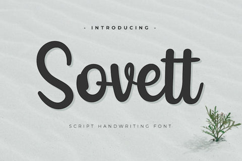 Sovett Font twinletter 