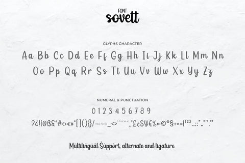Sovett Font twinletter 