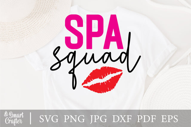 Spa Squad Svg, Spa Day svg, Self care svg, Girls Spa Trip svg, Birthday svg, Girl's vacation svg, hen do svg, massage svg, Beauty svg, png SVG Fauz 