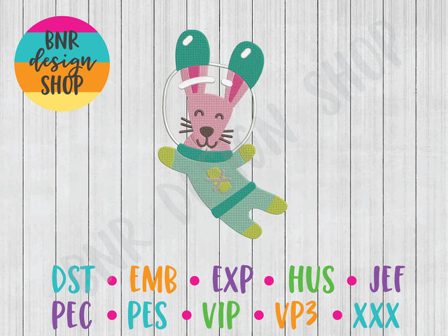 Space Bunny Machine Embroidery Design Embroidery/Applique BNRDesignShop 