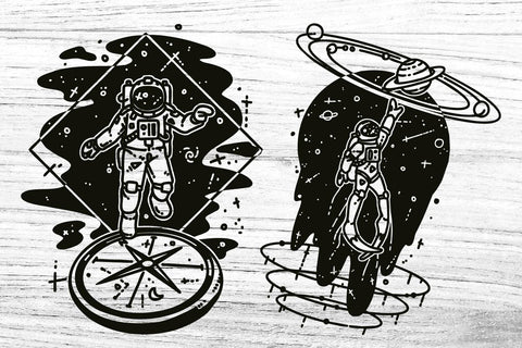 Space Designs SVG bundle, astronaut, ufo, aliens, mystical SVG Paper Switch 