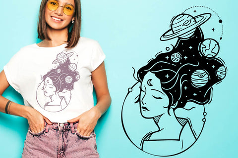 Space Designs SVG bundle, astronaut, ufo, aliens, mystical SVG Paper Switch 