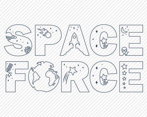 Space Force Bundle | Patriotic SVG SVG Texas Southern Cuts 