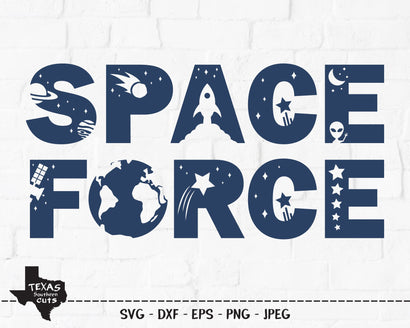 Space Force | Patriotic SVG SVG Texas Southern Cuts 