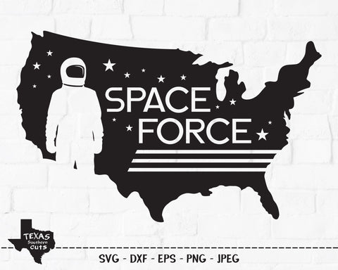 Space Force | Patriotic SVG SVG Texas Southern Cuts 