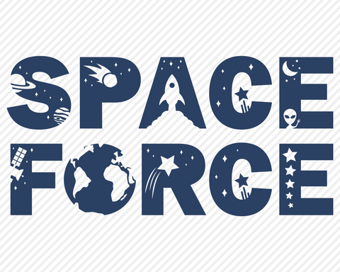 Space Force | Patriotic SVG SVG Texas Southern Cuts 