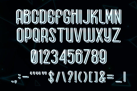 Space Harbon Display Font Font Kotak Kuning Studio 